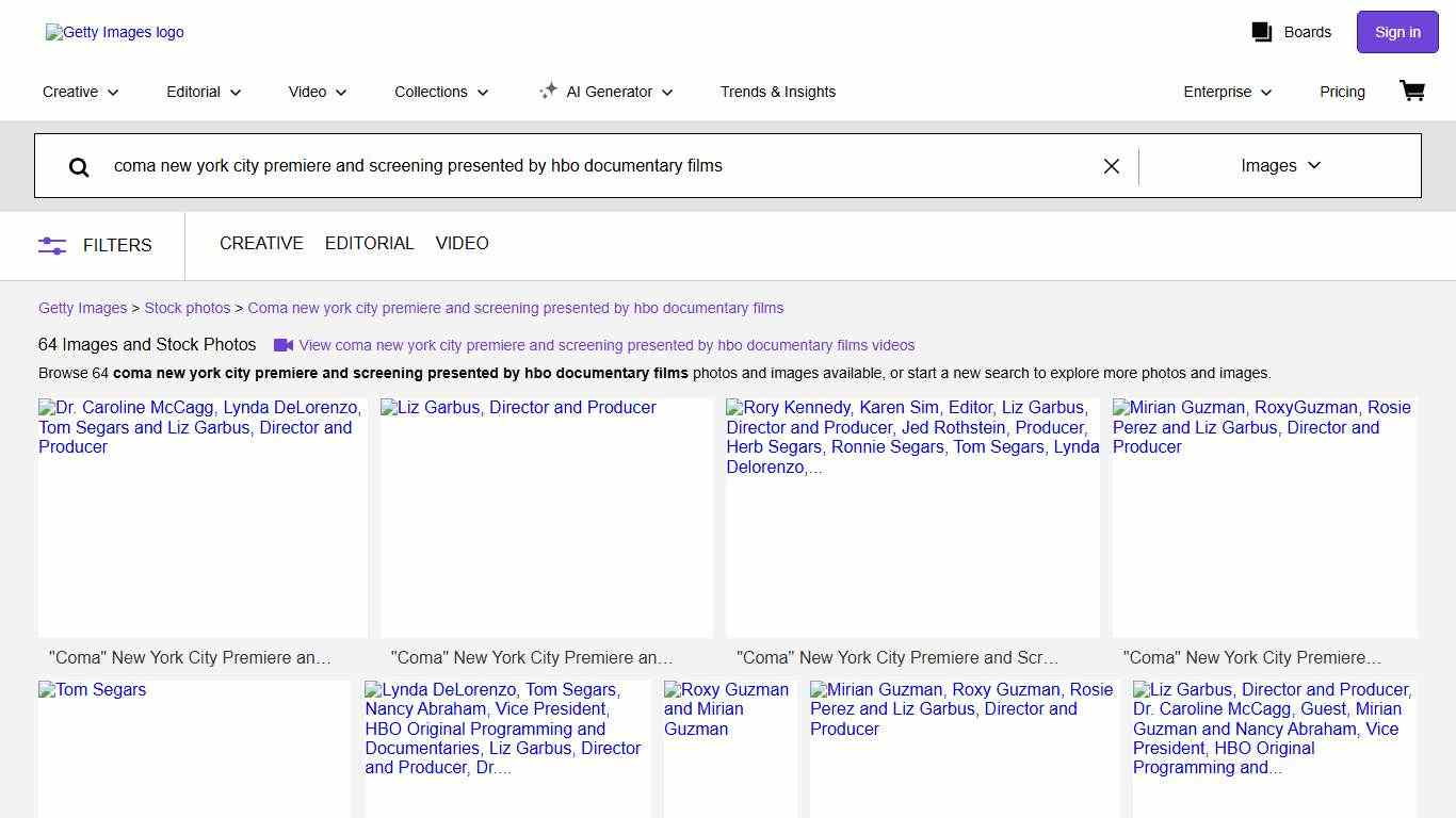 64 Coma New York City Premiere And Screening Presented By Hbo Documentary Films Stock Photos, High-Res Pictures, and Images - Getty Images